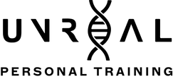 Unreal Personal Training logo, Slogan in Black