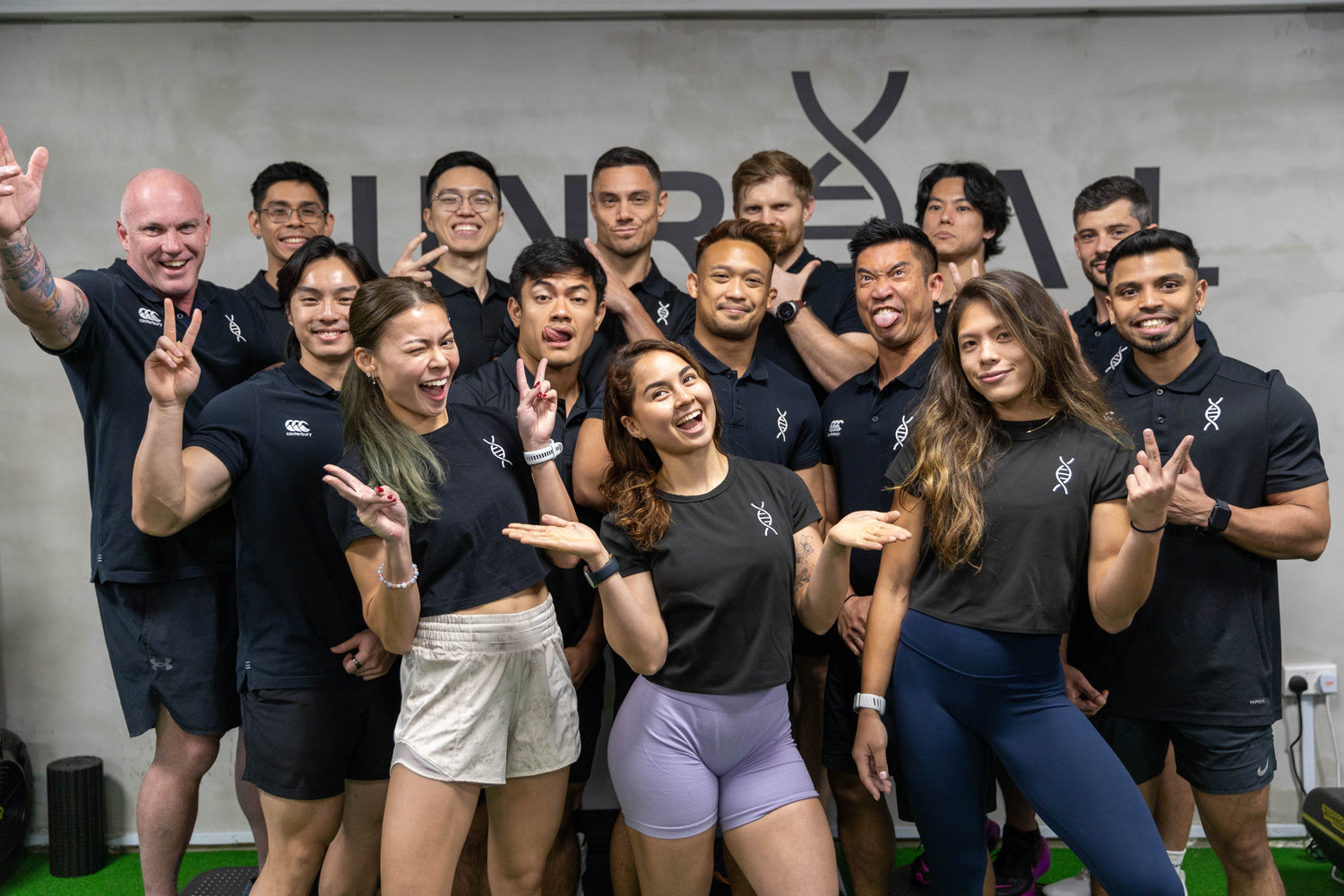 Unreal Personal Training Team of Trainers ranging from Advanced Trainees, Advanced Trainers, Elite Trainers and Senior Trainers