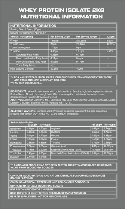 Unreal: Whey Protein Isolate Tub (2KG)